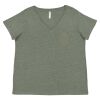 Curvy Collection Women's Fine Jersey V-Neck Tee Thumbnail