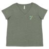 Curvy Collection Women's Fine Jersey V-Neck Tee Thumbnail
