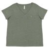 Curvy Collection Women's Fine Jersey V-Neck Tee Thumbnail