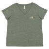 Curvy Collection Women's Fine Jersey V-Neck Tee Thumbnail