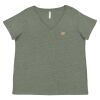 Curvy Collection Women's Fine Jersey V-Neck Tee Thumbnail
