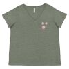 Curvy Collection Women's Fine Jersey V-Neck Tee Thumbnail
