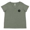 Curvy Collection Women's Fine Jersey V-Neck Tee Thumbnail