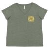 Curvy Collection Women's Fine Jersey V-Neck Tee Thumbnail