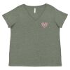 Curvy Collection Women's Fine Jersey V-Neck Tee Thumbnail
