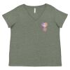 Curvy Collection Women's Fine Jersey V-Neck Tee Thumbnail