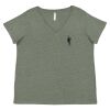 Curvy Collection Women's Fine Jersey V-Neck Tee Thumbnail