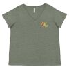 Curvy Collection Women's Fine Jersey V-Neck Tee Thumbnail