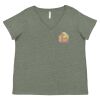 Curvy Collection Women's Fine Jersey V-Neck Tee Thumbnail
