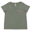 Curvy Collection Women's Fine Jersey V-Neck Tee Thumbnail