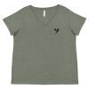 Curvy Collection Women's Fine Jersey V-Neck Tee Thumbnail