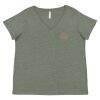 Curvy Collection Women's Fine Jersey V-Neck Tee Thumbnail