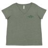 Curvy Collection Women's Fine Jersey V-Neck Tee Thumbnail