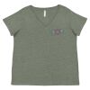 Curvy Collection Women's Fine Jersey V-Neck Tee Thumbnail