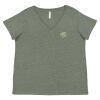 Curvy Collection Women's Fine Jersey V-Neck Tee Thumbnail