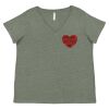 Curvy Collection Women's Fine Jersey V-Neck Tee Thumbnail