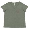 Curvy Collection Women's Fine Jersey V-Neck Tee Thumbnail