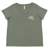 Curvy Collection Women's Fine Jersey V-Neck Tee Thumbnail