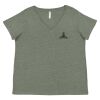 Curvy Collection Women's Fine Jersey V-Neck Tee Thumbnail