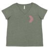 Curvy Collection Women's Fine Jersey V-Neck Tee Thumbnail