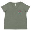 Curvy Collection Women's Fine Jersey V-Neck Tee Thumbnail