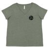 Curvy Collection Women's Fine Jersey V-Neck Tee Thumbnail