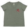Curvy Collection Women's Fine Jersey V-Neck Tee Thumbnail