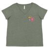 Curvy Collection Women's Fine Jersey V-Neck Tee Thumbnail