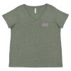 Curvy Collection Women's Fine Jersey V-Neck Tee Thumbnail