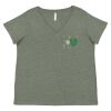 Curvy Collection Women's Fine Jersey V-Neck Tee Thumbnail