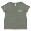 Curvy Collection Women's Fine Jersey V-Neck Tee Thumbnail