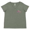 Curvy Collection Women's Fine Jersey V-Neck Tee Thumbnail
