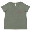 Curvy Collection Women's Fine Jersey V-Neck Tee Thumbnail