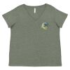 Curvy Collection Women's Fine Jersey V-Neck Tee Thumbnail