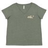 Curvy Collection Women's Fine Jersey V-Neck Tee Thumbnail