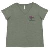 Curvy Collection Women's Fine Jersey V-Neck Tee Thumbnail