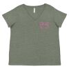 Curvy Collection Women's Fine Jersey V-Neck Tee Thumbnail
