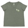 Curvy Collection Women's Fine Jersey V-Neck Tee Thumbnail