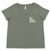 Curvy Collection Women's Fine Jersey V-Neck Tee Thumbnail