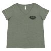 Curvy Collection Women's Fine Jersey V-Neck Tee Thumbnail