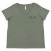 Curvy Collection Women's Fine Jersey V-Neck Tee Thumbnail