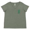 Curvy Collection Women's Fine Jersey V-Neck Tee Thumbnail