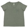 Curvy Collection Women's Fine Jersey V-Neck Tee Thumbnail