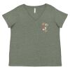 Curvy Collection Women's Fine Jersey V-Neck Tee Thumbnail
