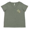 Curvy Collection Women's Fine Jersey V-Neck Tee Thumbnail