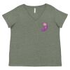 Curvy Collection Women's Fine Jersey V-Neck Tee Thumbnail