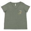 Curvy Collection Women's Fine Jersey V-Neck Tee Thumbnail