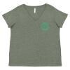 Curvy Collection Women's Fine Jersey V-Neck Tee Thumbnail