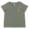 Curvy Collection Women's Fine Jersey V-Neck Tee Thumbnail