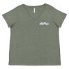 Curvy Collection Women's Fine Jersey V-Neck Tee Thumbnail